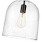Z-Lite Pearson 1 Light Pendant, Matte Black And Clear Seedy 817-9MB - alternate 4